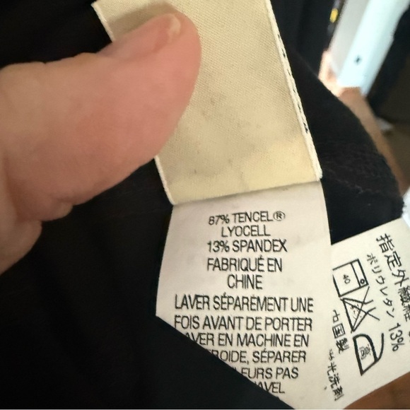 Lands' End Women's 3X Plus 3/4 Sleeve A-Line Dress Black - Picture 6 of 6